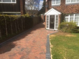 Block paving driveway